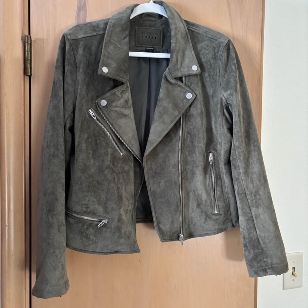 Olive green Faux Suede Jacket